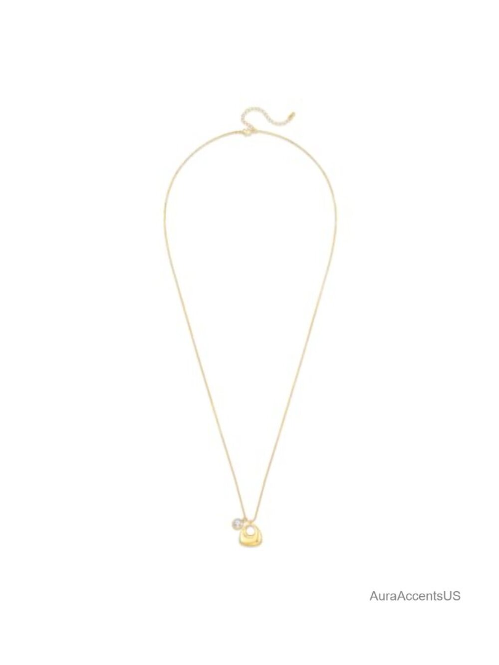 Long Gold Drop Pendant Necklace for Women Sweater Statement Layering Jewelry